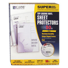 Avery Top-Load Vinyl Sheet Protectors Heavy Gauge Letter Clear 100/Box