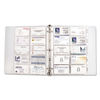 CLI61117 - Tabbed Business Card Binder Pages, For 2 x 3.5 Cards, Clear, 20 Cards/Sheet, 5 Sheets/Pack