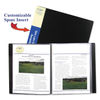 CLI33120 - Bound Sheet Protector Presentation Book, 12 Letter-Size Sleeves, Black