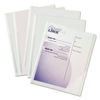 CLI32457 - Vinyl Report Covers with Binding Bars, 0.13" Capacity,  8.5 x 11, Clear/Clear, 50/Box