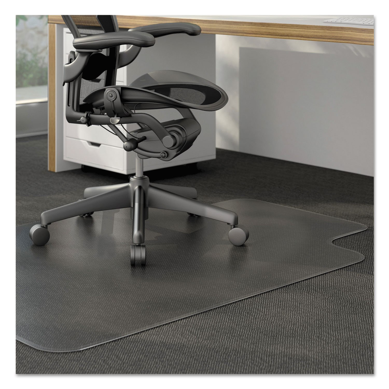 Office Chair Mat For Carpet Computer Desk Floor Grip Under Rolling