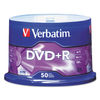 VER95037 - DVD+R Recordable Disc, 4.7 GB, 16x, Spindle, Matte Silver, 50/Pack