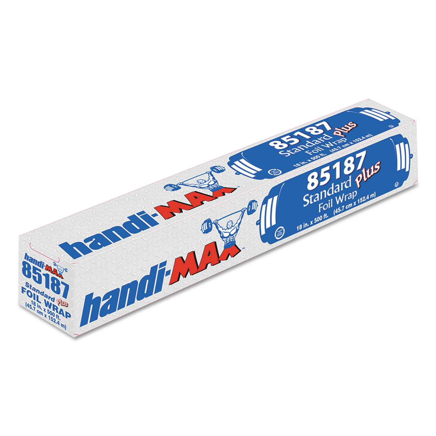 Handi-Foil 18 x 500' Heavy Duty Aluminum Foil Wrap - Premium Quality Made  in USA (Pack of 1 Roll)