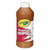 CYO541216007 - Premier Tempera Paint, Brown, 16 oz Bottle