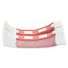 CTX400500 - Currency Straps, Red, $500 in $5 Bills, 1000 Bands/Pack