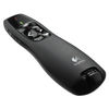 LOG910001354 - R400 Wireless Presentation Remote with Laser Pointer, Class 2, 50 ft Range, Matte Black