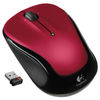 LOG910002651 - M325 Wireless Mouse, 2.4 GHz Frequency/30 ft Wireless Range, Left/Right Hand Use, Red