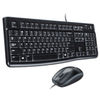 LOG920002565 - MK120 Wired Keyboard + Mouse Combo, USB 2.0, Black