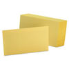 OXF7320CAN - Unruled Index Cards, 3 x 5, Canary, 100/Pack