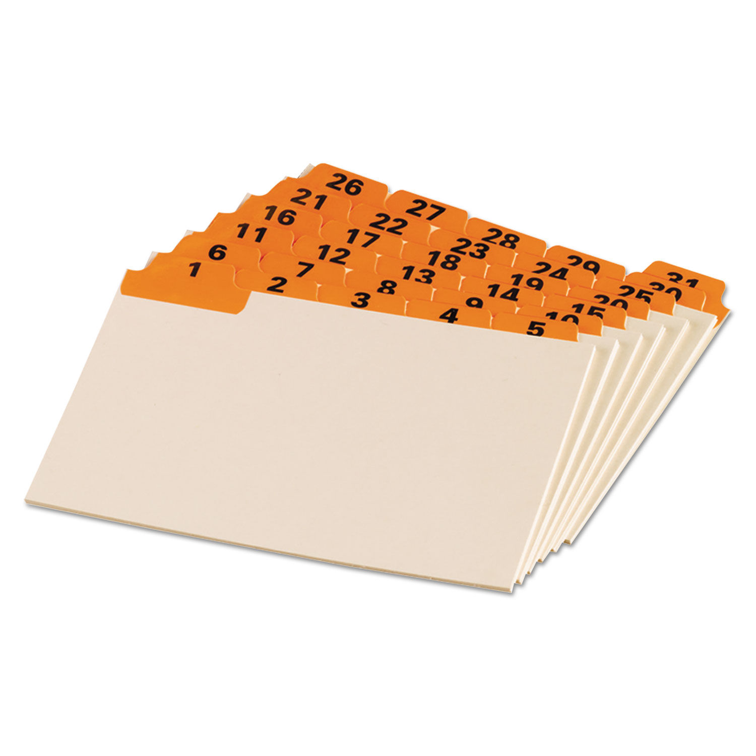Manila Index Card Guides with Laminated Tabs by Oxford™ OXF04634