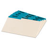 OXF04613 - Manila Index Card Guides with Laminated Tabs, 1/3-Cut Top Tab, January to December, 4 x 6, Manila, 12/Set