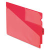 PFX13541 - Colored Poly Out Guides with Center Tab, 1/3-Cut End Tab, Out, 8.5 x 11, Red, 50/Box