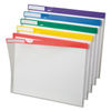 PFX50981 - Clear Poly Index Folders, Letter Size, Assorted Colors, 10/Pack