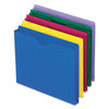 PFX50990 - Poly File Jackets, Straight Tab, Letter Size, Assorted Colors, 10/Pack