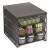 SAF3275BL - 3 Drawer Hospitality Organizer, 7 Compartments, 11.5 x 8.25 x 8.25, Black