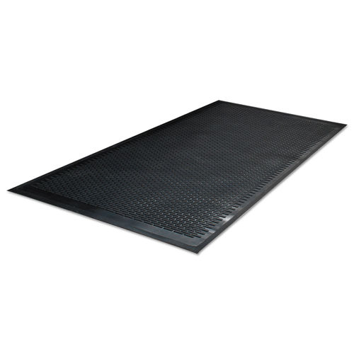 Guardian Clean Step Outdoor Rubber Scraper Mat Polypropylene 36 x 60 Black