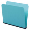 PFX9200 - Pressboard Expanding File Folders, Straight Tabs, Letter Size, 1" Expansion, Blue, 25/Box