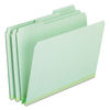 PFX17167 - Pressboard Expanding File Folders, 1/3-Cut Tabs: Assorted, Letter Size, 1" Expansion, Green, 25/Box