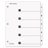 CRD60513 - OneStep Printable Table of Contents and Dividers, 5-Tab, 1 to 5, 11 x 8.5, White, White Tabs, 1 Set