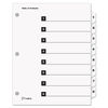 CRD60813 - OneStep Printable Table of Contents and Dividers, 8-Tab, 1 to 8, 11 x 8.5, White, White Tabs, 1 Set