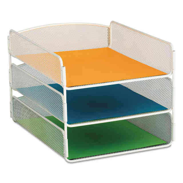 Onyx Desk Tray, 3 Sections, Letter Size Files, 9.25 Onyx Desk Tray, 3 Sections, Letter Size Files, 9.25