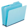 PFX9300T13 - Pressboard Expanding File Folders, 1/3-Cut Tabs: Assorted, Legal Size, 1" Expansion, Blue, 25/Box