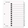 CRD61213 - OneStep Printable Table of Contents and Dividers, 12-Tab, 1 to 12, 11 x 8.5, White, White Tabs, 1 Set