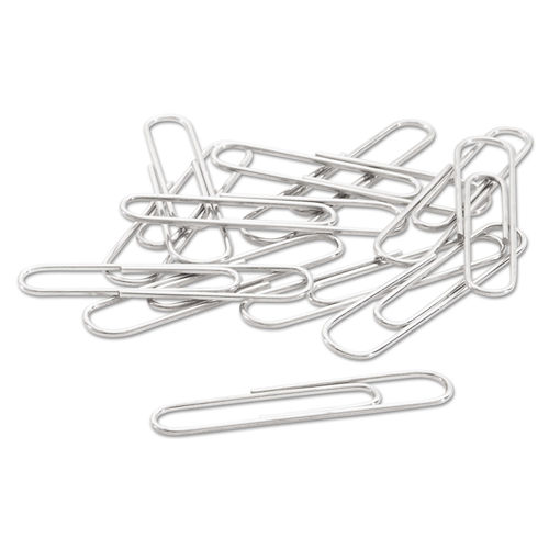 ACCO 72320 Smooth Standard Paper Clip, 3, Silver, 100/Box, 10 Boxes/Pack