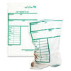 QUA45220 - Cash Transmittal Bags, Printed Info Block, 6 x 9, Clear, 100/Pack