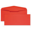 QUA11134 - Colored Envelope, #10, Commercial Flap, Gummed Closure, 4.13 x 9.5, Red, 25/Pack