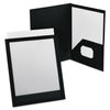 OXF57442 - ViewFolio Polypropylene Portfolio, 100-Sheet Capacity, 11 x 8.5, Clear/Black