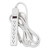 FEL99036 - Basic Home/Office Surge Protector, 6 AC Outlets, 15 ft Cord, 450 J, Platinum