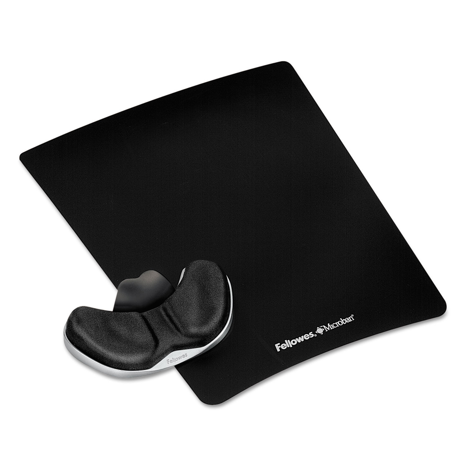 Fellowes Memory Foam Mouse Pad-Wrist Rest- Black