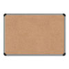 UNV43712 - Cork Board with Aluminum Frame, 24 x 18, Tan Surface