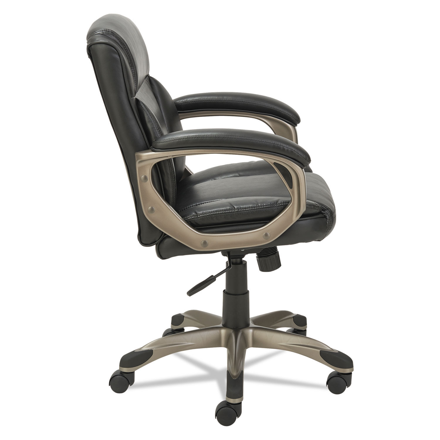 Alera Executive High-Back Leather Office Chair with Coil Spring