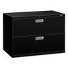 HON692LP - Brigade 600 Series Lateral File, 2 Legal/Letter-Size File Drawers, Black, 42" x 18" x 28"