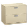 HON682LL - Brigade 600 Series Lateral File, 2 Legal/Letter-Size File Drawers, Putty, 36" x 18" x 28"