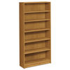 HON1876C - 1870 Series Bookcase, Six-Shelf, 36w x 11.5d x 72.63h, Harvest