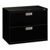 HON682LP - Brigade 600 Series Lateral File, 2 Legal/Letter-Size File Drawers, Black, 36" x 18" x 28"