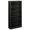 HONS72ABCS - Metal Bookcase, Five-Shelf, 34.5w x 12.63d x 71h, Charcoal