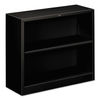 HONS30ABCP - Metal Bookcase, Two-Shelf, 34.5w x 12.63d x 29h, Black