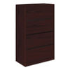 HON10516NN - 10500 Series Lateral File, 4 Legal/Letter-Size File Drawers, Mahogany, 36" x 20" x 59.13"