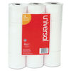 UNV35715GN - Impact and Inkjet Print Bond Paper Rolls, 0.5" Core, 2.25" x 130 ft, White, 12/Pack