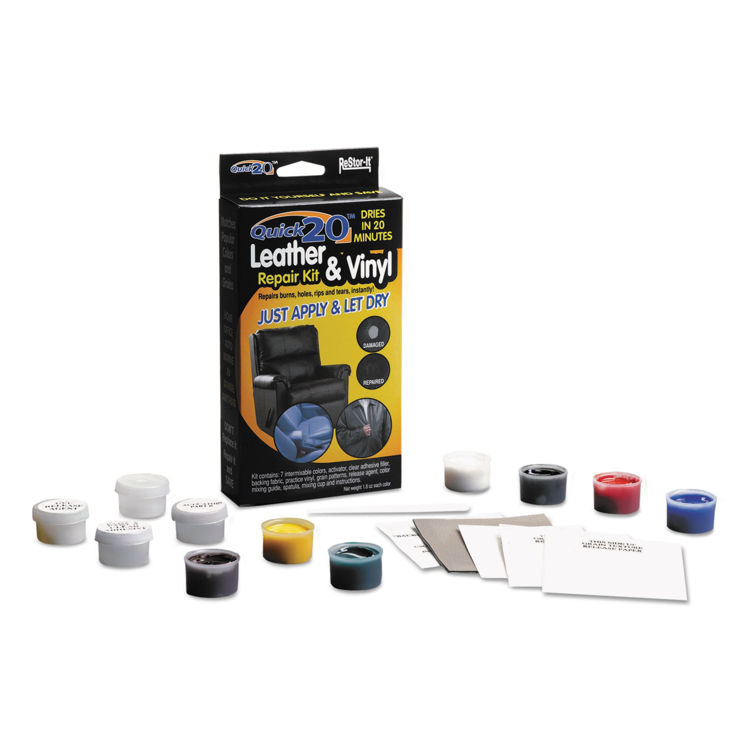 Restor-It Quick 20 Leather/vinyl Repair Kit by Master Caster