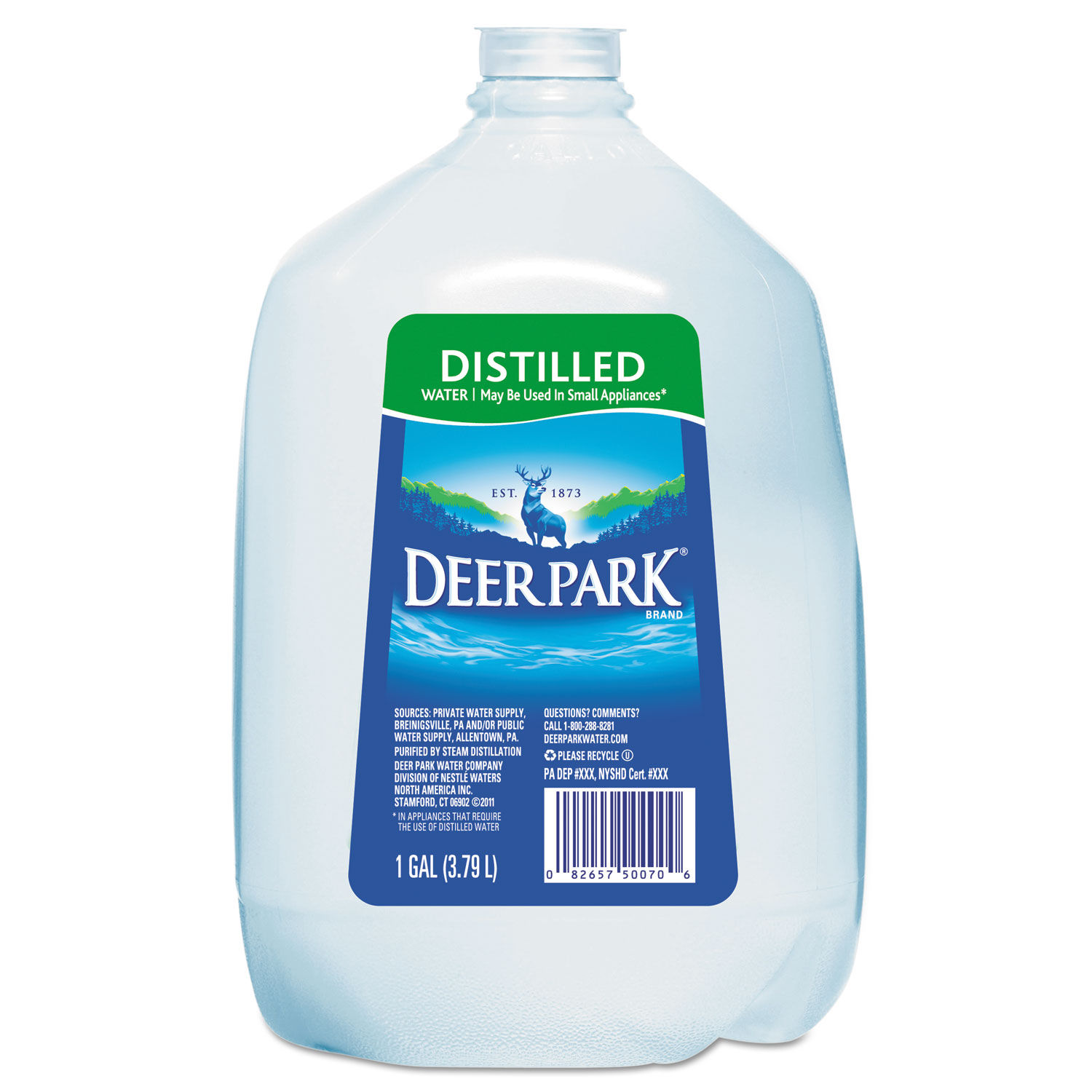 1 2 gallon distilled water