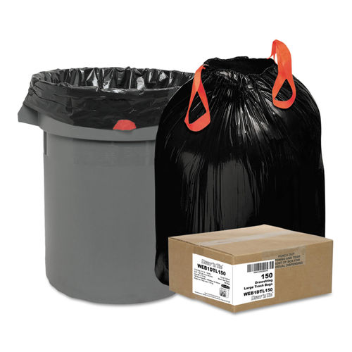 Heavy-Duty Trash Bags by Draw 'n Tie® WBI1DTL150