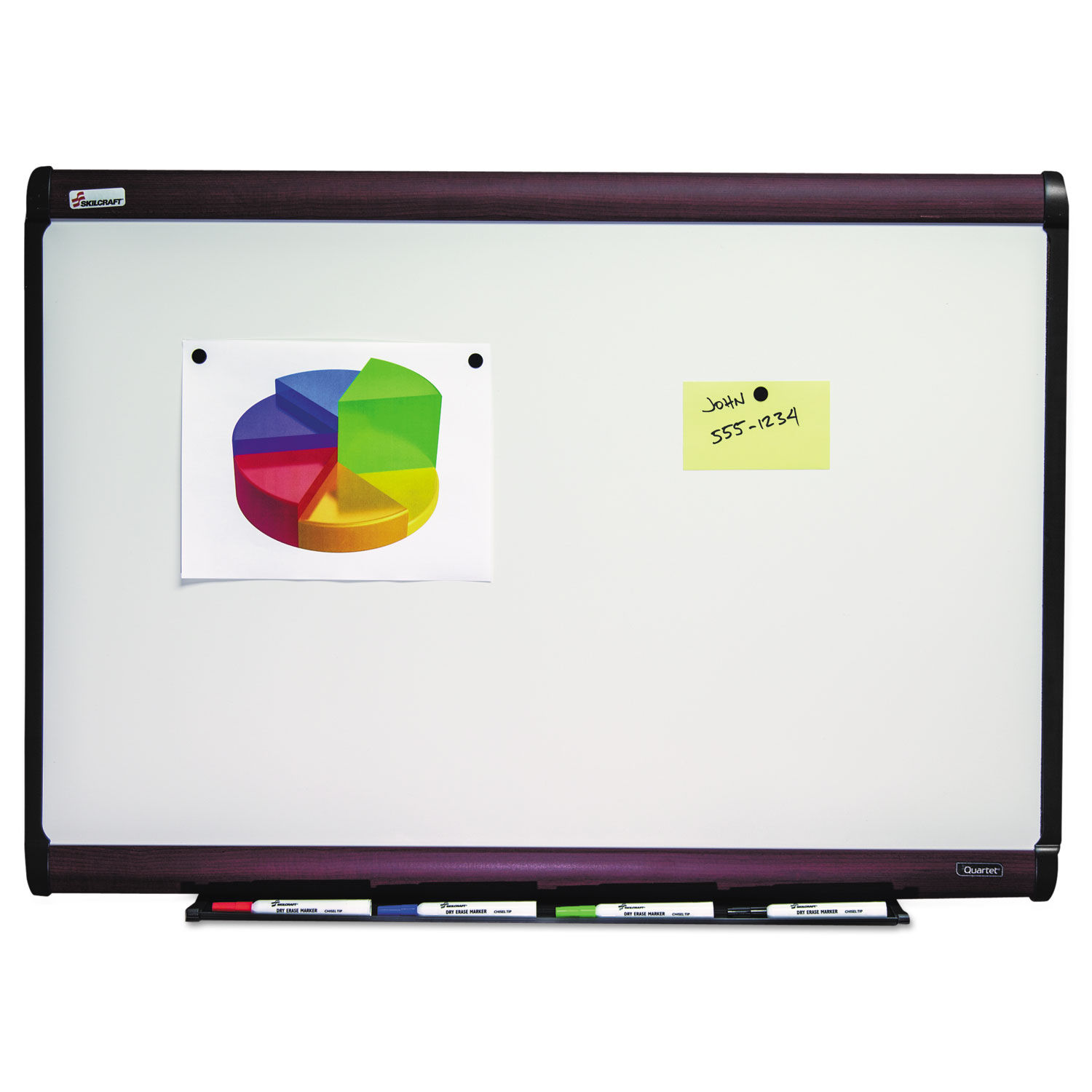 SKILCRAFT Quartet Porcelain Dry Erase Board by AbilityOne