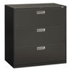 HON693LS - Brigade 600 Series Lateral File, 3 Legal/Letter-Size File Drawers, Charcoal, 42" x 18" x 39.13"