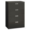 HON684LS - Brigade 600 Series Lateral File, 4 Legal/Letter-Size File Drawers, Charcoal, 36" x 18" x 52.5"