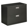 HON682LS - Brigade 600 Series Lateral File, 2 Legal/Letter-Size File Drawers, Charcoal, 36" x 18" x 28"